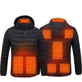 Heated Puffer Jacket Unisex Lightweight and Hooded