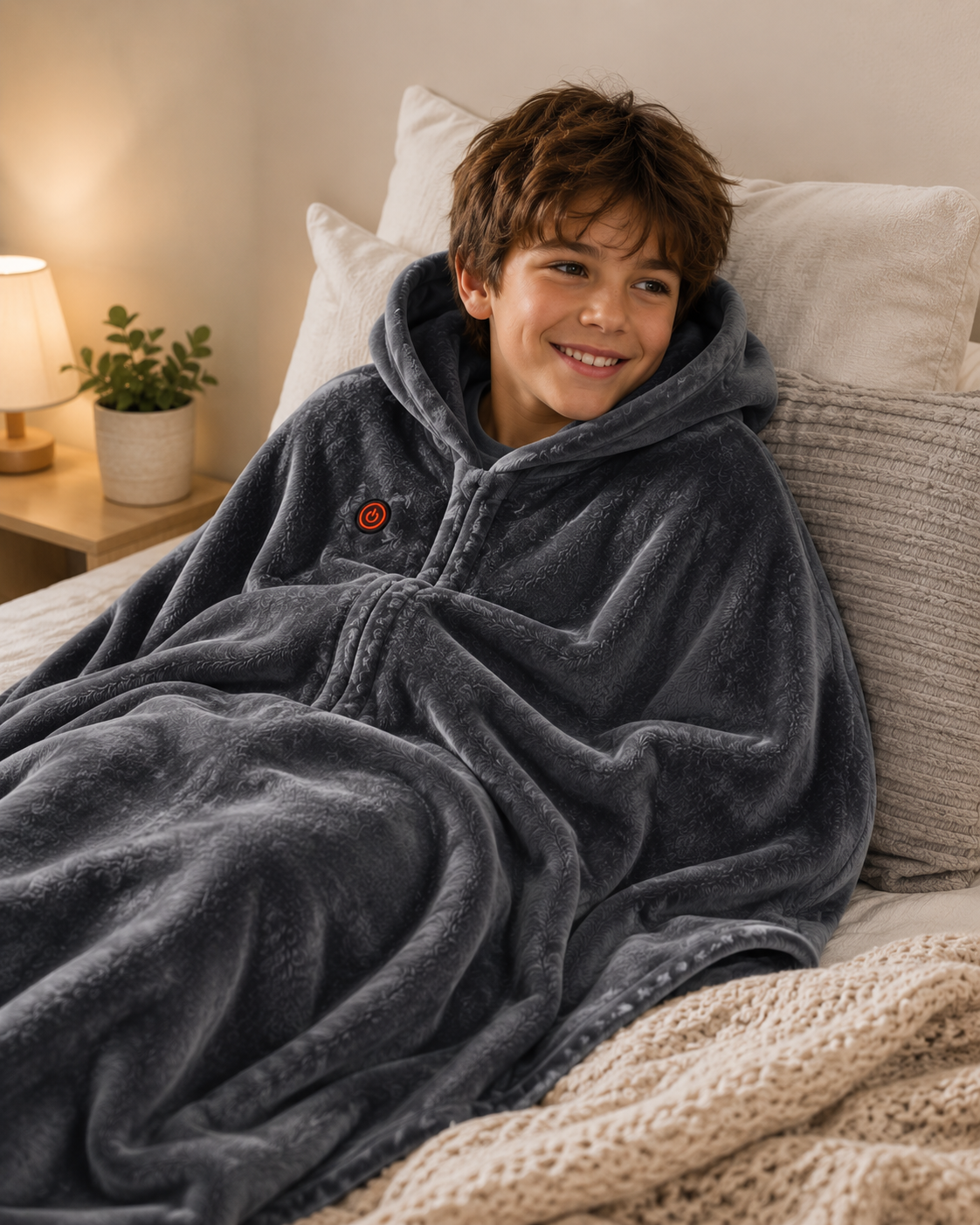 ThermaCore USB Heated Flannel Blanket – Ultra-Soft Body Warmer