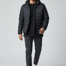 Heated Puffer Jacket Unisex Lightweight and Hooded